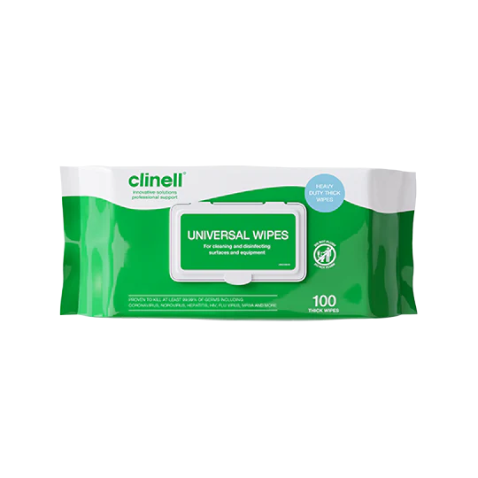 Clinell Thick Universal Sanitising Wipes 100 Pack