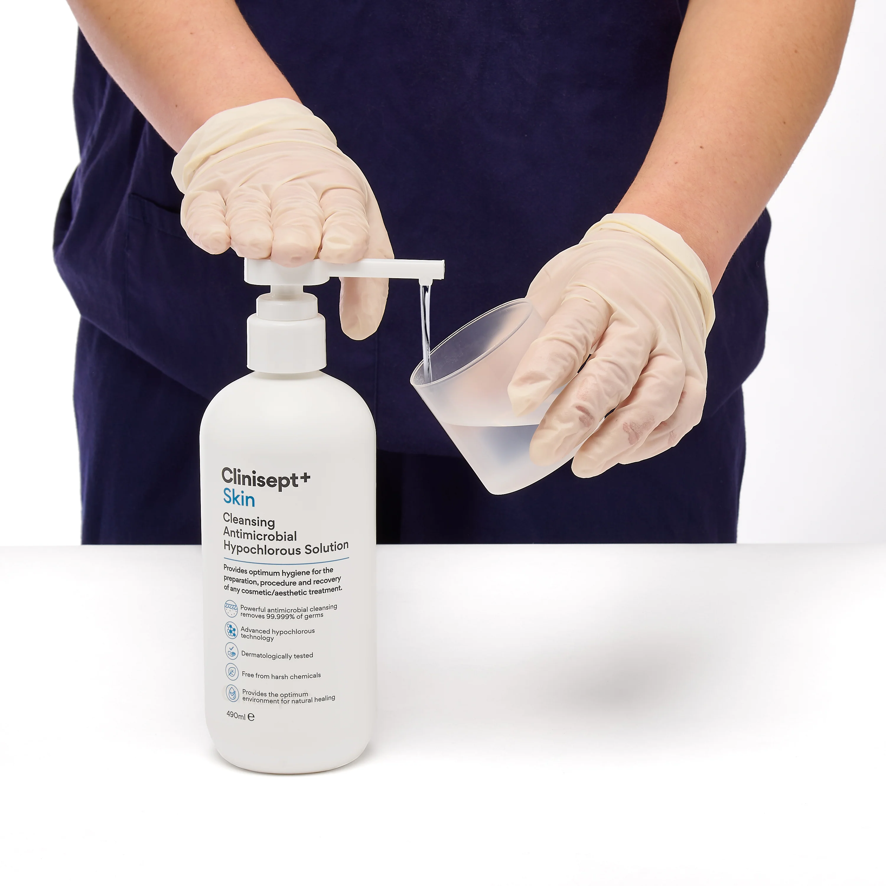 Clinisept+ Skin 490ml – Hypochlorous Antimicrobial Skin Cleanser for Aesthetic & Medical Procedures - Image 7