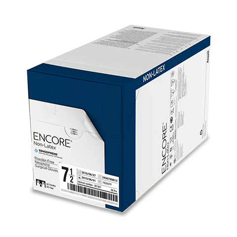Encore Non-Latex Accelerator-Free Surgical Gloves Natural