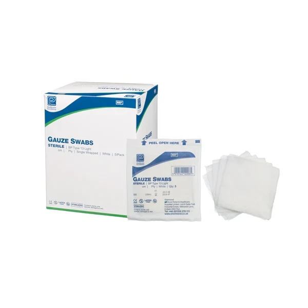 Gauze Swabs N/S 12Ply 5cm x 5cm