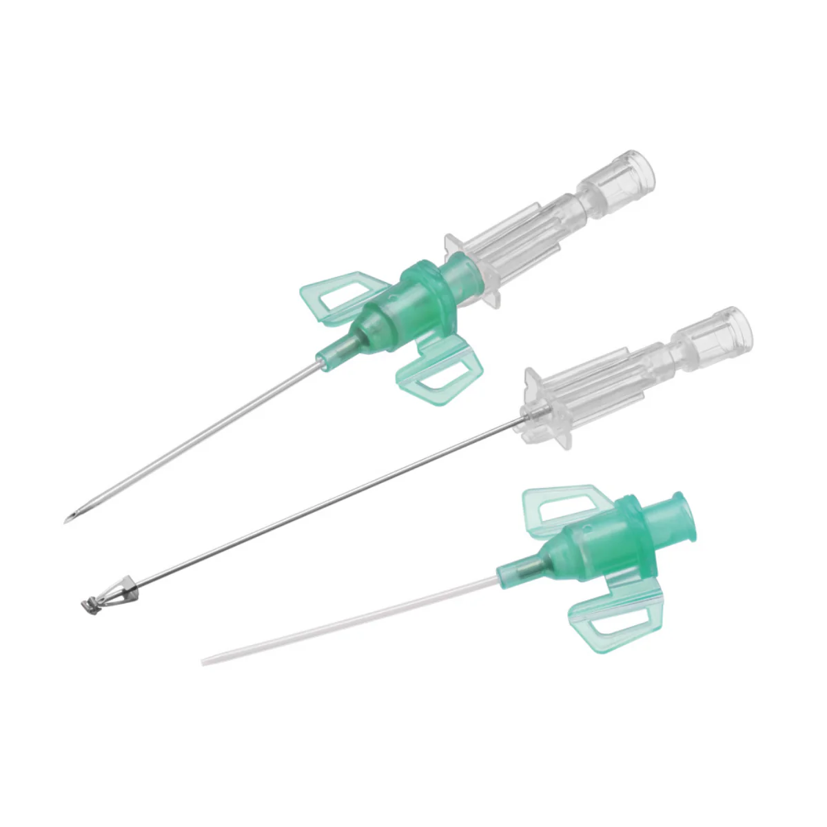 Introcan Safety 3 Closed IV Catheter - 18g Green