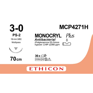 Monofilament Undyed 3-0 79cm 19mm 3/8 Reverse Cutting Prime