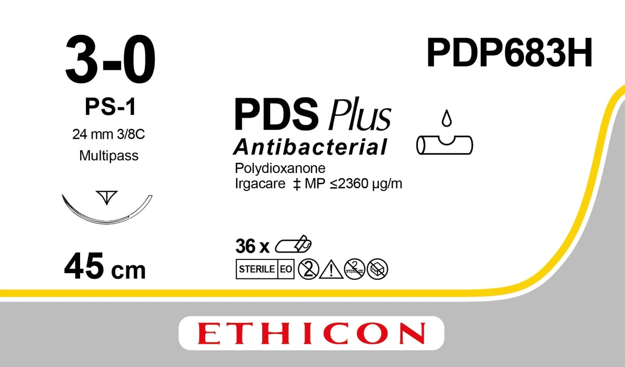 PDS Plus | undyed | monofilament | 1xPS-1 PRIME MP | 3-0 | 45cm | 36